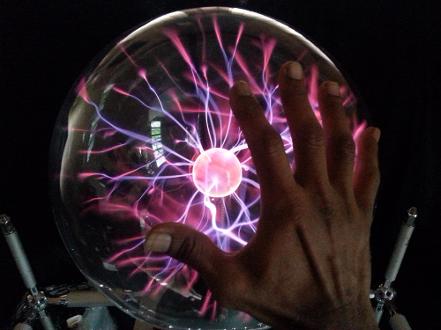 Plasma Ball upon triggering the launch